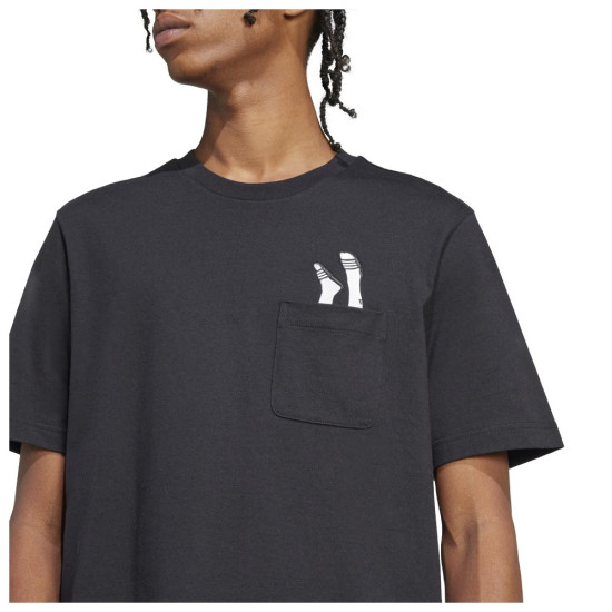 Adidas Ανδρική κοντομάνικη μπλούζα Lounge Slides Graphic Pocket Tee